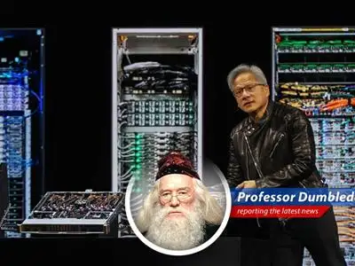 Professor Dumbledore analyzes a recent 'sell' rating on Nvidia, questioning whether the magic of AI has already been priced into the stock, and whether the future holds more tricks than treats for the tech giant. image