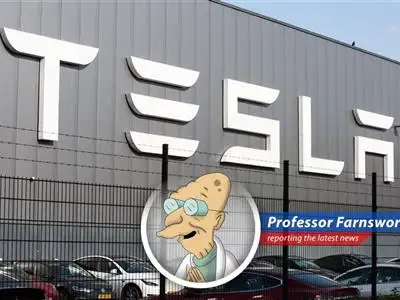 Professor Farnsworth dissects Elon Musk's latest claims of autonomous driving, highlighting the usual exaggerations and the actual state of self-driving technology. image