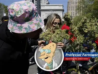 Professor Farnsworth explores the unusual confluence of 4/20, Easter, and Passover, revealing bizarre celebrations and the surprisingly mundane origins of this smoky holiday. image
