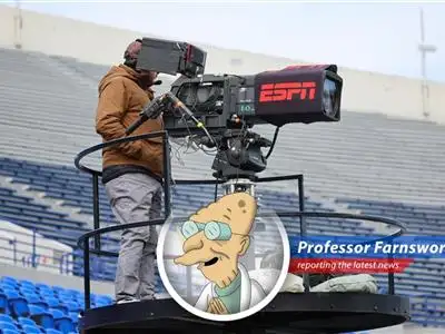 Professor Farnsworth reports on ESPN's shocking decision to name their new all-access streaming service 'ESPN,' a move so bold it's almost…stupid? image