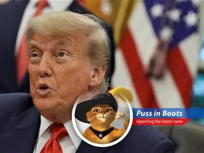 Puss in Boots reports on Trump's fiery warning to New York City mayoral candidates, promising financial woes if they don't 'behave'. image