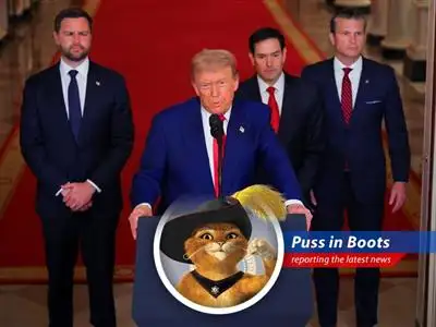Puss in Boots reports on the U.S. military action against Iranian nuclear sites, a tale of bombs, bravado, and potential doom! image