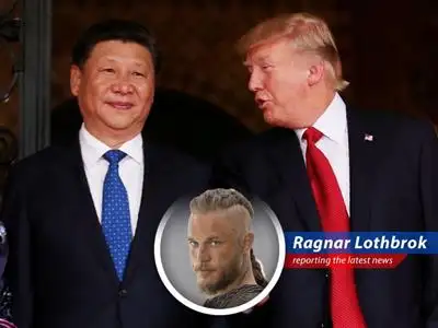 Ragnar Lothbrok analyzes the recent trade talks between the US and China, finding humor and lessons in their power struggles. image