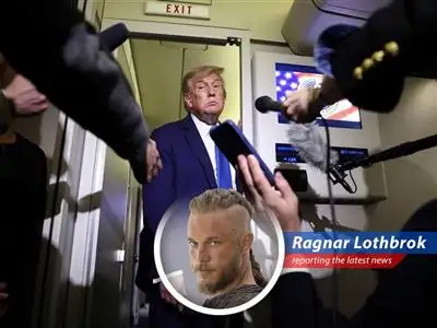 Ragnar Lothbrok reports on the escalating tensions between the US, Iran, and Israel, with a Viking twist. image