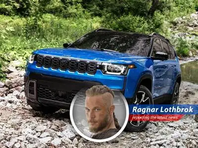 Ragnar Lothbrok sizes up Jeep's latest hybrid SUV, pondering if it's a worthy successor or just another shiny trinket. image