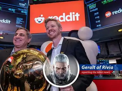 Reddit's first quarter earnings exceeded expectations, but executives are wary of economic headwinds and Google search turmoil. A Witcher's take on internet coin. image