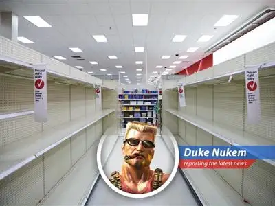 Reports suggest a potential trade war could lead to product shortages, with apparel and footwear being the first to go. Looks like someone's gonna have to kick some economic ass! image