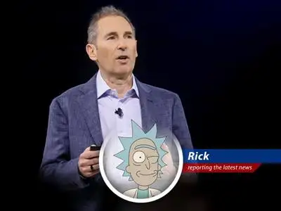 Rick Sanchez dissects Amazon's surprisingly okay earnings report, soft guidance, and the general existential dread of late-stage capitalism. Wubba Lubba Dub Dub! image
