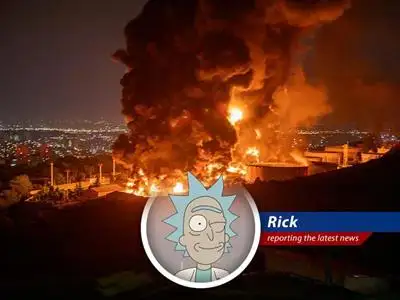 Rick Sanchez here, breaking down how a little spat between Israel and Iran is making your gas prices about to reach astronomical levels. Prepare for 'the squanch' to hit the fan, Morty! image