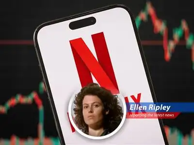 Ripley reports on Netflix's ad-supported tier explosion, wondering if viewers are really paying attention or just waiting for the acid blood to spill. image