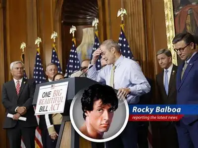 Rocky Balboa reports on the Congressional Budget Office's estimate that Donald Trump's proposed bill will significantly increase the national debt, facing opposition from senators and Elon Musk. image