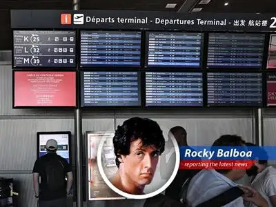 Rocky Balboa reports on the French air traffic controller strike causing flight cancellations and passenger headaches, just as summer vacations kick off. image