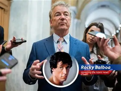 Rocky Balboa reports on the clash between Trump and Paul over the new budget bill, filled with tax cuts, debt increases, and enough political jabs to make Apollo Creed wince. image