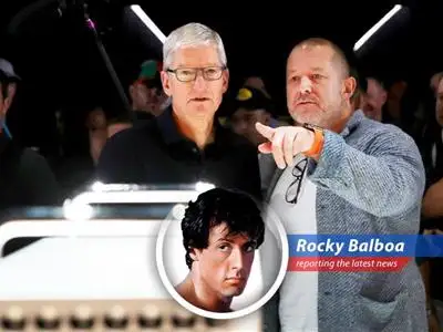 Rocky Balboa reports on the tech world's latest heavyweight bout: Jony Ive joins forces with OpenAI, potentially delivering a knockout blow to Apple's hardware dominance. Could this be the 'eye of the tiger' moment for AI hardware? image