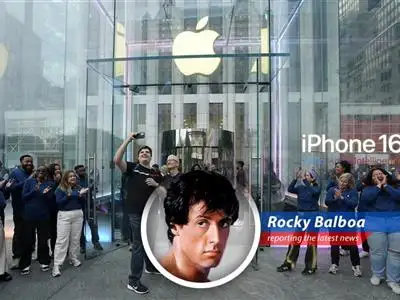 Rocky Balboa sizes up Apple's latest earnings report, where iPhone sales pack a punch but a slight service revenue stumble sends the stock reeling. A fight of inches, ya know? image