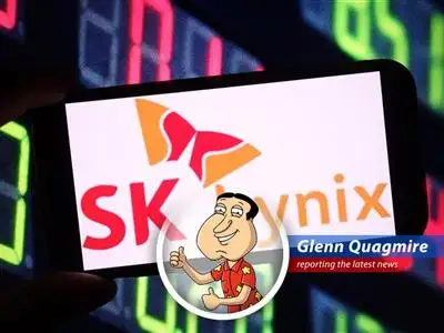SK Hynix stock hits a 2-decade high as SK Group unveils plans for a massive AI data center, leaving Samsung in the dust. Giggity! image
