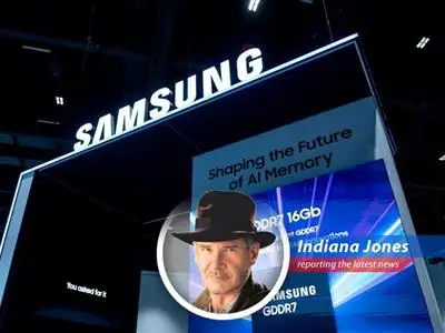 Samsung faces a profit plunge as it struggles to catch up in the high-stakes race for AI chip dominance, leaving even Indiana Jones wondering if they chose wisely. image