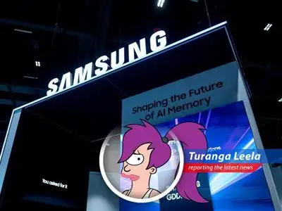 Samsung faces a steep profit drop as it struggles to catch up in the AI chip race, leaving many wondering if they'll have to sell off Planet Express to make ends meet. image