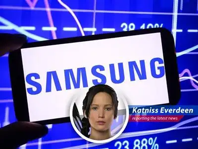 Samsung's earnings beat expectations thanks to strong smartphone and memory chip sales, but can they outrun SK Hynix in the AI race? May the odds be ever in their favor! image