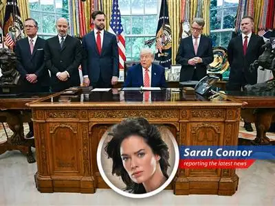 Sarah Connor dissects the latest trade agreement between the U.S. and the UK, questioning if it's a genuine deal or just another smokescreen in a world hurtling towards economic chaos. image