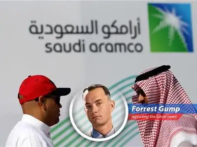 Saudi Aramco's profits dipped a bit, like when I dipped my toes in the ocean for the first time, but they're still chugging along, kinda like me runnin' across America. image