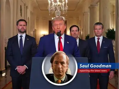 Saul Goodman breaks down the news of strikes on Iranian nuclear facilities, offering his unique legal and, shall we say, 'creative' perspective on the situation. image