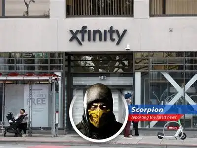 Scorpion reports on Comcast's Q1 earnings, revealing broadband losses, mobile gains, and a streaming service rising from the Netherrealm. image