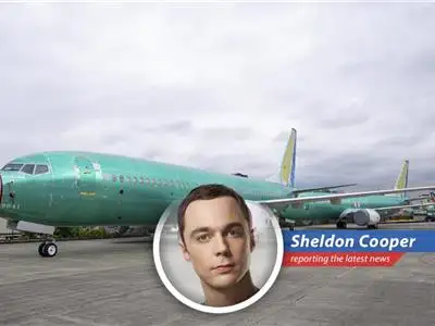 Sheldon Cooper analyzes Boeing's recent surge in aircraft deliveries, questioning the very fabric of reality (and aircraft safety). image