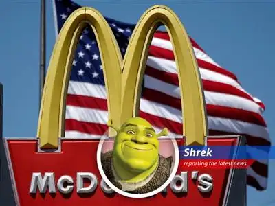 Shrek gives his two cents on McDonald's shaky sales, E. coli scares, and whether snack wraps can save the day. Get outta my swamp... and into the drive-thru? image