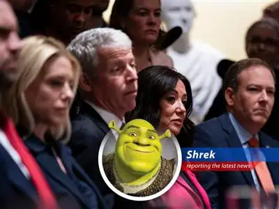 Shrek reports on Trump's withdrawal of Dr. Nesheiwat's nomination for Surgeon General, filled with more twists than a gingerbread man's spine and a whole lotta 'what the donkey?!' moments. image
