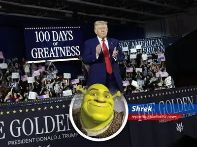 Shrek reports on the bewildering world of international trade, where one minute they're makin' deals, and the next they're screamin' like Donkey after eatin' a spicy pepper! image