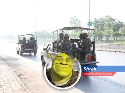 Shrek reports on the latest spat between India and Pakistan, filled with more drama than a dragon guarding a princess, and spiced with a healthy dose of ogre-sized satire. image