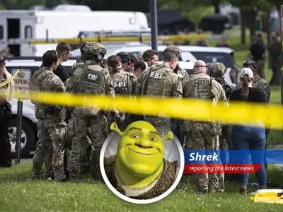 Shrek reports on the shocking assassination of a Minnesota state representative and the manhunt for the culprit, filled with enough drama to make even Fiona clutch her pearls. image