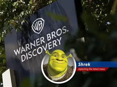 Shrek reports on the wild happenings on Wall Street, where companies are splitting, stocks are tumbling, and Elon Musk is apparently chatting with… Trump?! Somebody get me my swamp! image