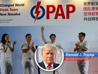 Singapore's People's Action Party, led by Lawrence Wong, crushes the competition, proving they're the ONLY ones who can Make Singapore Great Again! Even with Sleepy Joe's tariffs! image