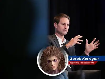 Snap's Q1 earnings beat expectations but uncertainty looms, leaving the Queen of Blades to ponder if this tech company can adapt or will be consumed by the changing tides. image