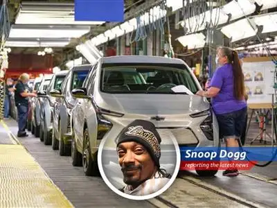 Snoop Dogg breaks down GM's massive $4 billion investment in American factories, shifting production from Mexico and sparking debate about tariffs and the future of electric vehicles. Let's get high on this! image