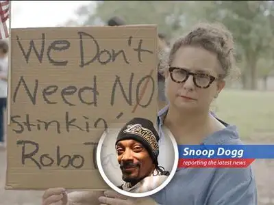 Snoop Dogg reports on the robotaxi drama in Austin, where protesters are throwin' shade at Elon Musk's plans, citing safety concerns and political beef. image