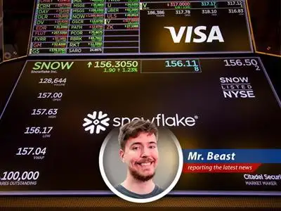 Snowflake stock skyrockets after blowing past revenue expectations, proving data analytics is the new 'giving away millions' trend. image