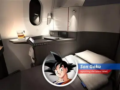 Son Goku reports on American Airlines' new suites with sliding doors, a power-up move to battle rivals for high-spending customers, but will they be as strong as a Spirit Bomb? image