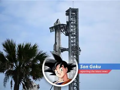 SpaceX's Starship had a bit of a fiery hiccup during testing, but Goku's here to tell you it's all part of the adventure! Like training with King Kai, sometimes you gotta blow up a planet or two to get stronger! image