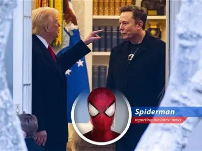 Spidey breaks down the epic feud between Trump and Musk, featuring cancelled contracts, accusations, and enough drama to fill the Daily Bugle! image