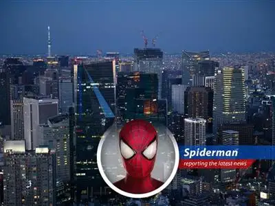 Spidey's web-slinging report on Japan's recent economic dip, trade tensions, and the Bank of Japan's cautious approach. image