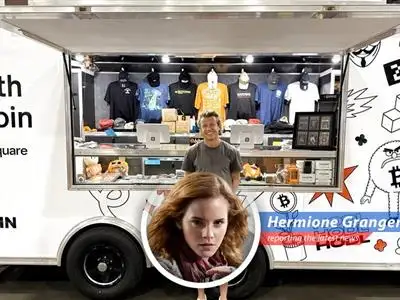 Square is piloting real-time bitcoin payments, starting with a merch truck at Bitcoin 2025. Hermione Granger, Muggle tech enthusiast, investigates if this is pure brilliance or 'another crackpot scheme'! image