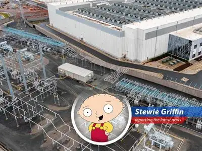 Stewie Griffin reports on Amazon's massive investment in North Carolina data centers, fueling the AI arms race and creating jobs... or does it? image