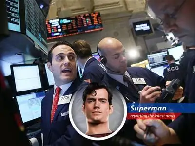 Superman Explains why staying calm during market dips is better than trying to time the chaos, with wisdom from the Fortress of Solitude! image