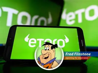 That there eToro, a stock platform place, is selling shares for 52 clams each! Even I, Fred Flinstone, could understand that! image