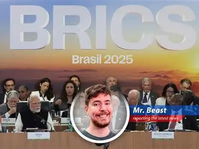 The BRICS nations met to discuss tariffs, Ukraine, and Iran, but things got awkward with key members missing and Trump's potential tariff threats looming large. What a mess! image