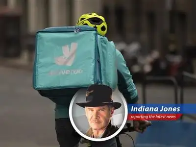The British food delivery service Deliveroo gets swallowed whole by American giant DoorDash, marking the end of a rocky public ride. image