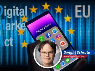 The European Union fines Apple and Meta hundreds of millions of euros for violating digital competition laws, sparking outrage and potential retaliation. image
